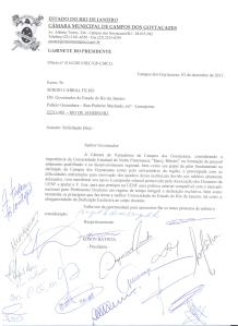 Carta de Apoio Câmara de Campos