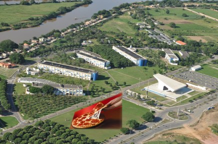 Fotos aéreas da Universidade Estadual do Norte Fluminense ( UENF ) e da Casa de Cultura Villa Maria. Foto: Paulo Damasceno / FOTON