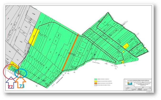 mapa desapropriações