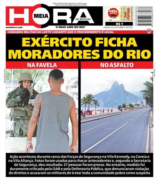 meia hora intervenção