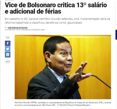 mourão sincero