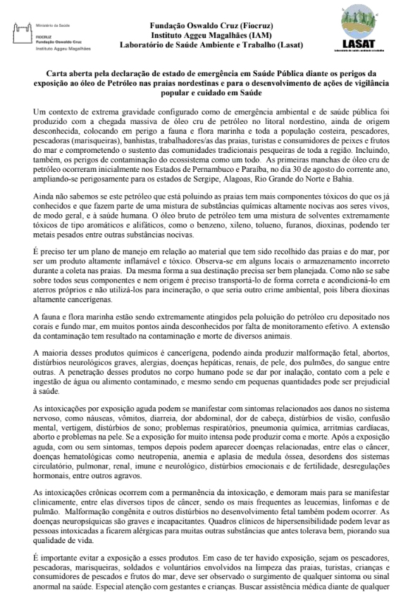 carta fiocruz 1