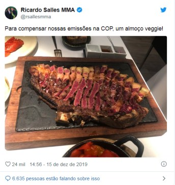 Ricardo Salles veggie