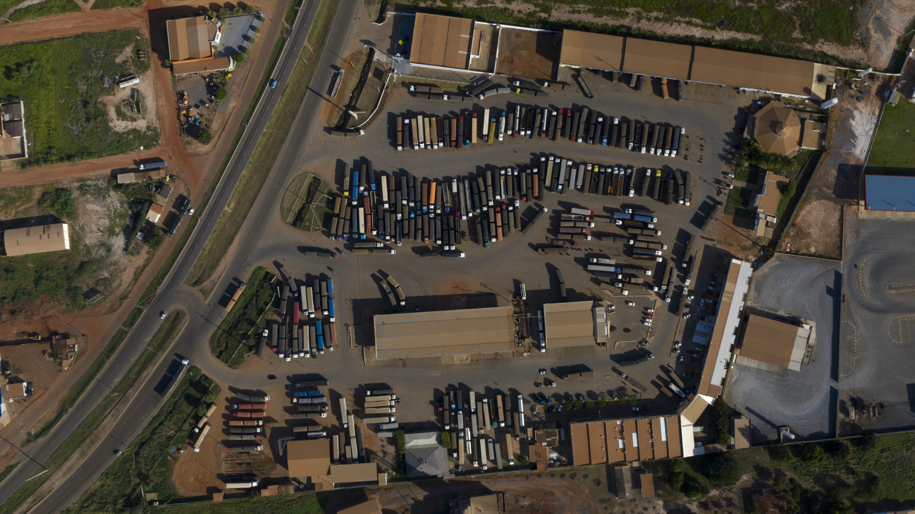 Soya Transport Trucks in Bahia State, Brazil Cerrado Brasileiro e Produção de Soja