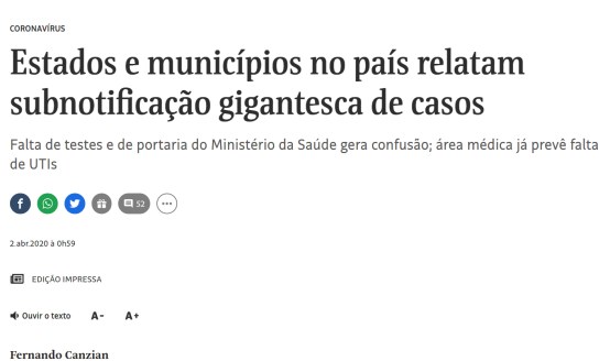 subnotificação canzian