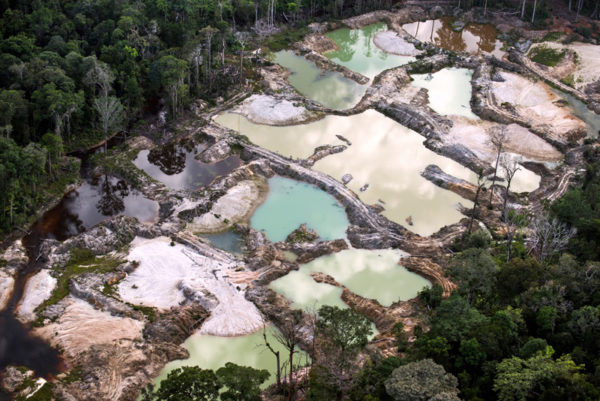Illegal Gold Mine near Macapa Brazil