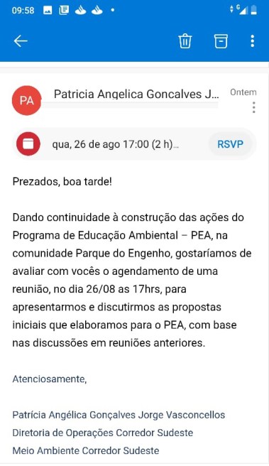 comunicado vale