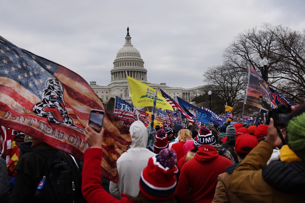 Trump Supporters Hold "Stop The Steal" Rally In DC Amid Ratification Of Presidential Election