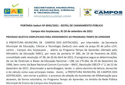 programa de aprendizagem