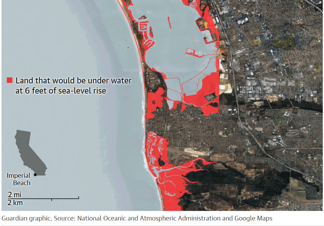 elevação nivel do mar