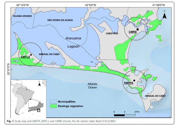 mapa região dos lagos