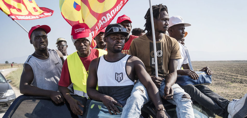 trabalhadores africanos