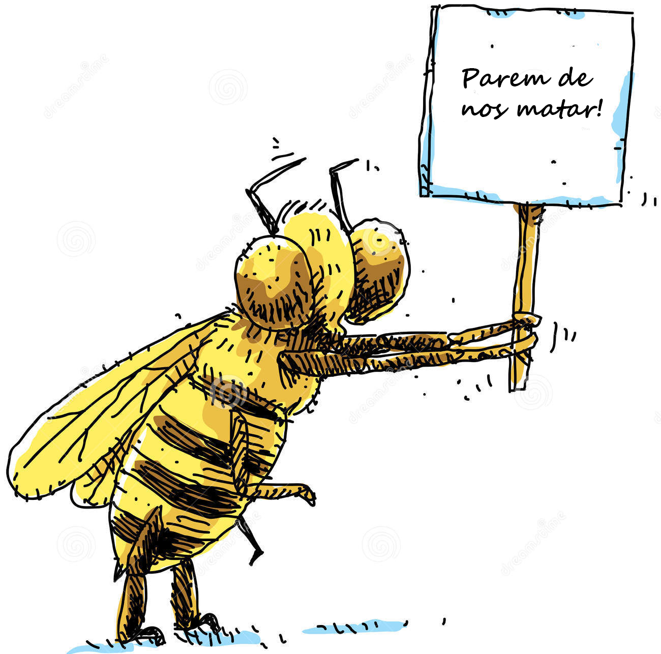 protesto abelhas