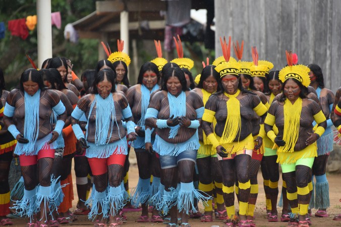 Metoro (festa) das mulheres na aldeia Mydjam_Tomoti Kayapo